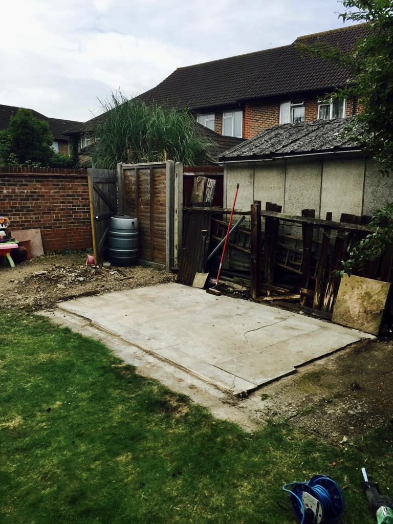shed removal esher after