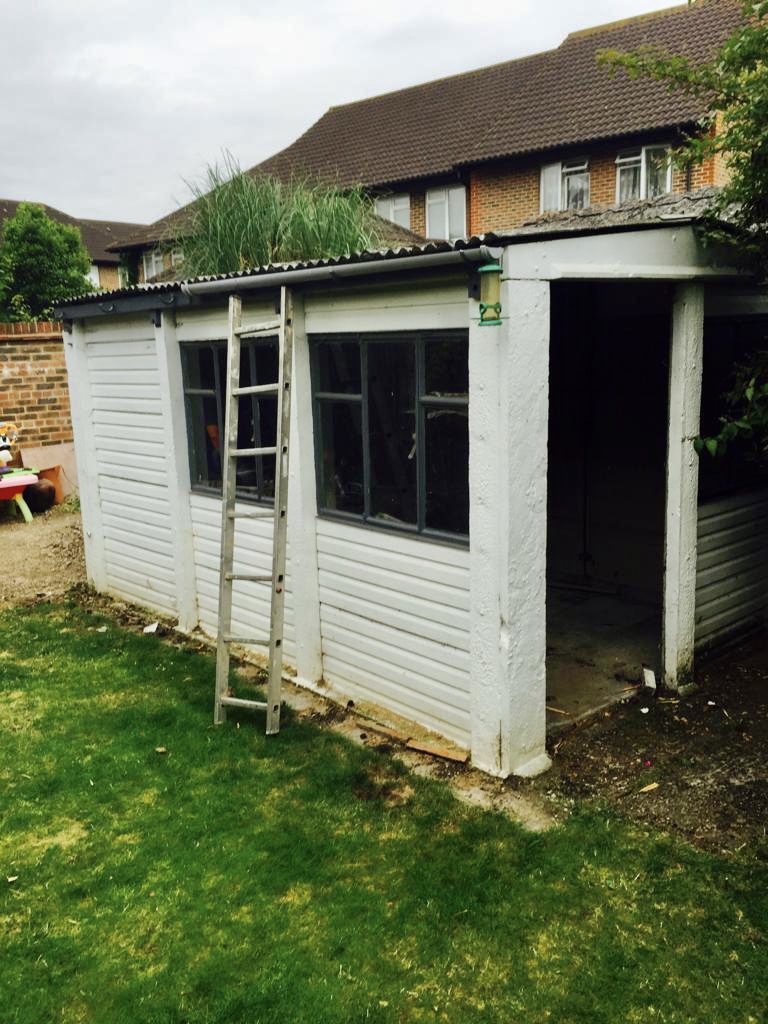 shed removal esher before