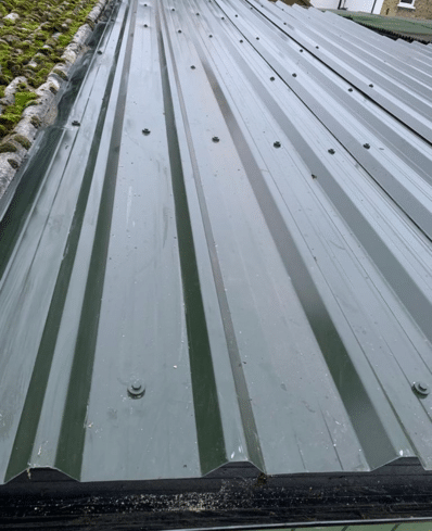 New steel box roof in Epsom